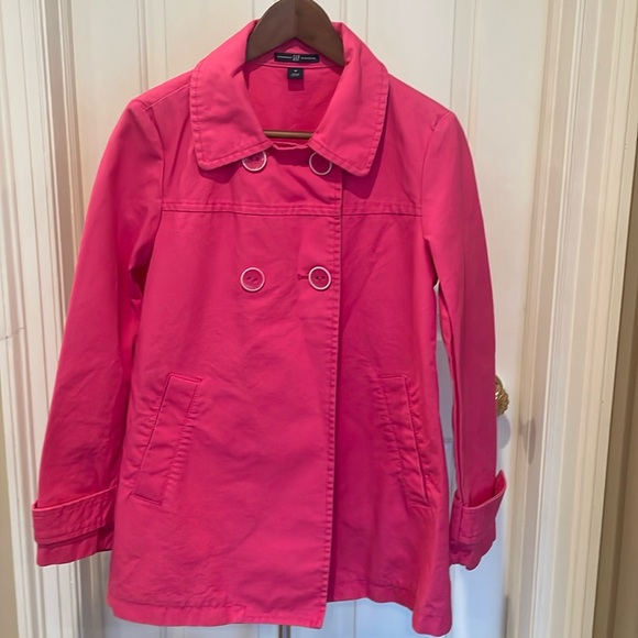 GAP sz M retro pink jacket double-breasted big buttons - Picture 1 of 7